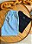 Kit Shorts Linho Azul Bebe + Camiseta Cotton Pima Preta Bruder - Imagem 1