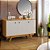 Buffet com 3 Portas e Pés Palito Harmonia Cinamomo/Off White JCM - Imagem 2