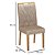 Cadeira com Tecido Bege Linho Lara Cinamomo Valdemóveis - Imagem 3