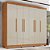 Guarda Roupa Casal 6 Portas com 4 Gavetas Internas Londres Prime Cinamomo/Off White IMOP - Imagem 2