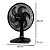 Ventilador De Mesa 40cm 127V 6 Pás Turbo Fresh Preto Mallory - Imagem 3