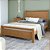 Cama Casal Reali Amêndoa Clean Móveis Lopas - Imagem 2