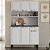 Kit Cozinha 105cm com Tampo Rose Branco Itatiaia - Imagem 2
