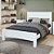 Cama Casal em MDF/MDP Athenas Branco Móveis Lopas - Imagem 2