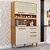 Cozinha Compacta com 4 Portas e 2 Gavetas Sofia Cinamomo/Off White IMOP - Imagem 2