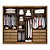 Guarda Roupa 6 Portas 8 Gavetas Robust Plus Cumaru/Fendi Móveis Novo Horizonte - Imagem 4