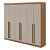 Guarda Roupa Casal 6 Portas Bertha Amêndoa Clean/Off White com Gavetas Móveis Lopas - Imagem 1