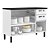 Balcão de Cozinha 120cm com Tampo 3 Portas e 2 Gavetas New Premium Branco Itatiaia - Imagem 4