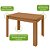 Mesa de Jantar 120cm 4 Lugares Athenas Amêndoa Clean Móveis Lopas - Imagem 3