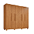 Guarda Roupa Casal 6 Portas 4 Gavetas Londres Imop Cinamomo - Imagem 1