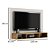 Painel Atena para TV até 43” Off White/Cinamomo Valdemóveis - Imagem 3