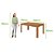 Mesa de Jantar 180cm 6 Lugares Athenas Amêndoa Clean Móveis Lopas - Imagem 2