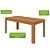 Mesa de Jantar 180cm 6 Lugares Athenas Amêndoa Clean Móveis Lopas - Imagem 3