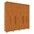 Guarda Roupa Casal Veneza 6 Portas Cinamomo com Pés Tcil - Imagem 1