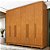 Guarda Roupa Casal Veneza 6 Portas Cinamomo com Pés Tcil - Imagem 2