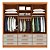 Guarda Roupa Casal 3 Portas 9 Gavetas Com Espelho Chicago Cinamomo/Off White Tcil - Imagem 4
