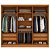 Guarda Roupa Casal 6 Portas Cataguases Cinamomo com Pés Tcil - Imagem 4