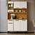 Kit Cozinha 120cm com 6 Portas Nápoles Cinamomo/Off White Itatiaia - Imagem 2