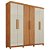 Guarda Roupa Casal 6 Portas Portugal Prime Cinamomo/Off White/Cinamomo IMOP - Imagem 1