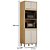 Paneleiro 2 Nichos 4 Portas Cinamomo/Off White Torino Valdemóveis - Imagem 2