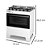 Fogão 5 Bocas com Tampo de Vidro e Forno 84L Ideal Top Branco Esmaltec - Imagem 2