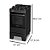 Fogão 4 Bocas com Forno 50L e Mesa de Vidro Ideal Top Glass Preto Esmaltec - Imagem 2