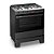 Fogão 5 Bocas com Super Chama e Forno 84L Ideal Super Preto Esmaltec - Imagem 1