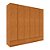 Guarda Roupa Casal 6 Portas Esparta Cinamomo Tcil - Imagem 1