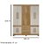 Guarda Roupa 10 Portas 3 Gavetas Cinamomo/Off White Bem Te Vi Valdemóveis - Imagem 3