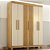 Guarda Roupa 6 Portas 2 Gavetas Cinamomo/Off White Andorinha Valdemóveis - Imagem 2