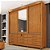 Guarda Roupa Casal 3 Portas 9 Gavetas Com Espelho Chicago Cinamomo Tcil - Imagem 2