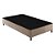 Base Box Solteiro 188x88x20 Sommier Tecido Rústico Bege Paropas - Imagem 1