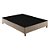 Base Box Casal 188x138x30 Sommier Tecido Rústico Bege Paropas - Imagem 1