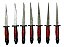 Punhal Preto E Vermelho 11 Cm Assentamento Exu 7 Unidades - Imagem 3
