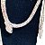 Colar Serpente E Pulseira Cobra Prateado Com Strass Lindo - Imagem 2
