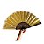 Leque Grande Dourado PombaGira Cigana Candomblé Umbanda 35cm - Imagem 3