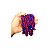 Braja 8 fios Trançados Azul e Vermelho Leitoso Ogum 70cm - Imagem 2