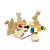 Kit Páscoa Educativo em Madeira para Colorir - Imagem 1