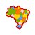 Mapa Brasil - Regiões - Estados e Capitais - Imagem 1