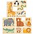 Quebra-Cabeças 12 Cubos Baby Animais da Selva de Madeira NewArt Toy - Imagem 3