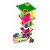 Torre Inteligente - Jogo de equilíbrio com cores vibrantes - Maninho Brinquedos - Imagem 1