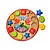 Relógio pedagógico colorido - Maninho Brinquedos - Imagem 1