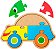 Quebra-Cabeça Carro: diversão e aprendizado para crianças - Maninho Brinquedos - Imagem 1