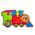 Quebra-Cabeça Trem: diversão e aprendizado para crianças - Maninho Brinquedos - Imagem 1