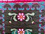Tapete Arraiolo Moldura Flor Verde e Rosa 0,80x1,20m - Imagem 4
