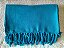 Manta Tear Casal Algodão Lisa Azul Royal 1,80x2,20m - Imagem 4