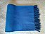 Manta Tear Casal Algodão Lisa Azul Caneta 1,80x2,20m - Imagem 5