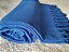 Manta Tear Casal Algodão Lisa Azul Caneta 1,80x2,20m - Imagem 4