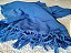 Manta Tear Casal Algodão Lisa Azul Caneta 1,80x2,20m - Imagem 1