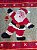 Tapete Arraiolo Vermelho Papai Noel Natal 55x70cm - Imagem 4